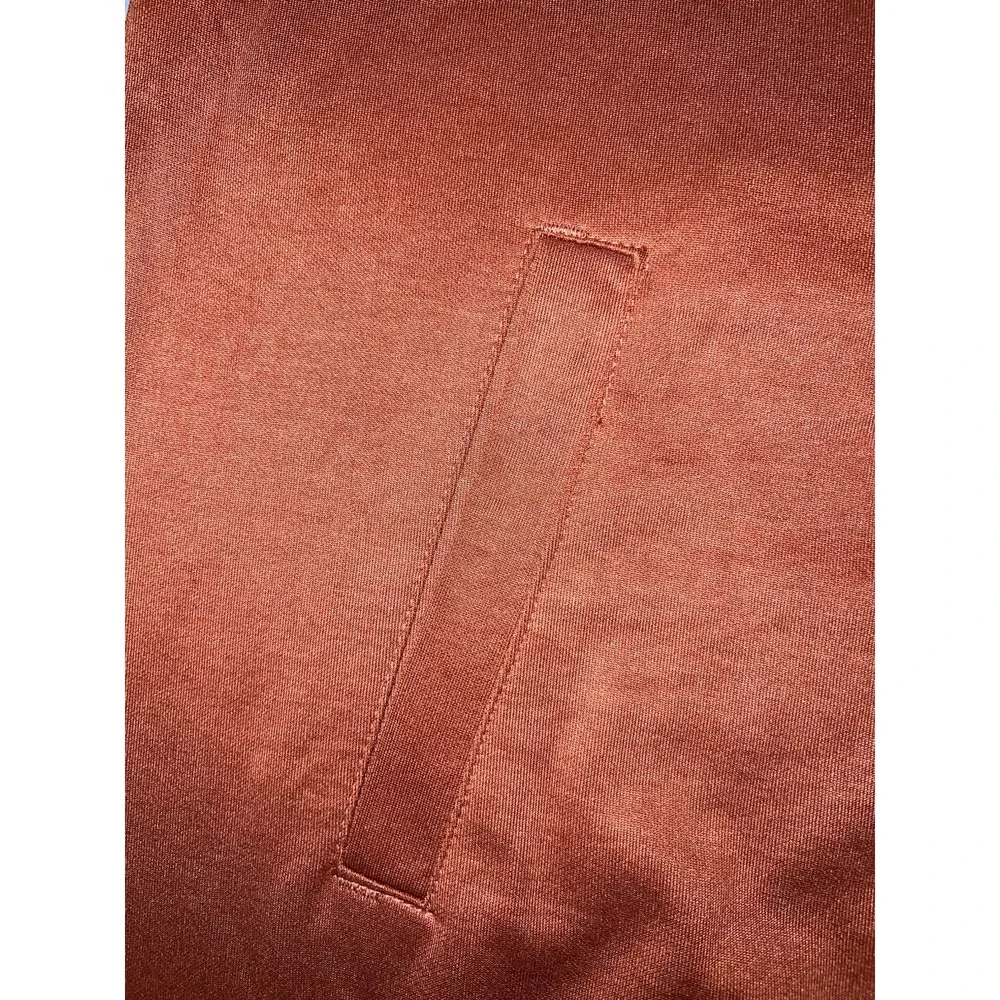 True Religion Men's Logo Tape Track Jacket Orange Burnt Full Zip Small (21-b69)
